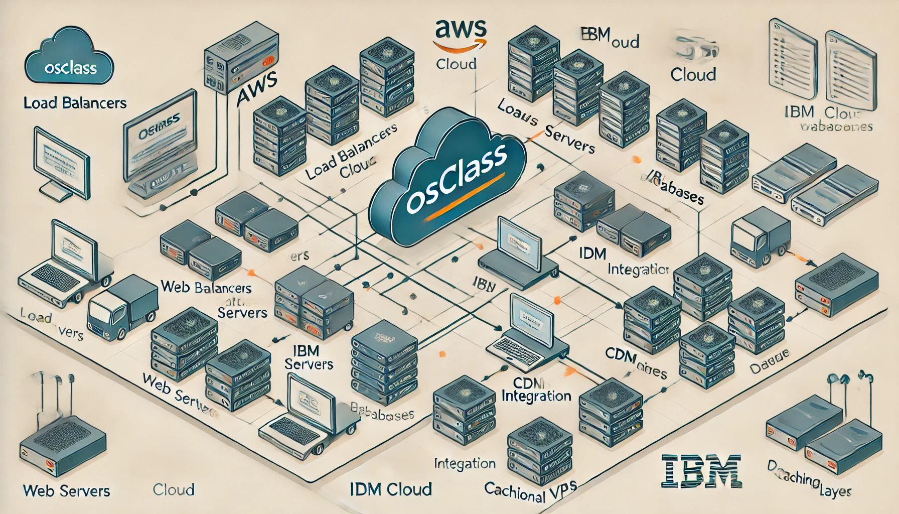 Cloud Architecture Diagram for Osclass Deployment